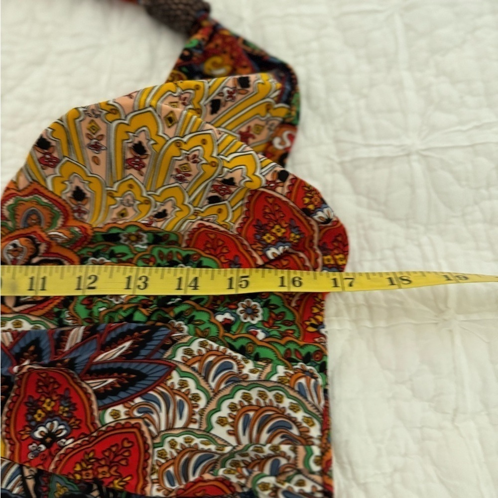 Beautiful EUC 5th& Love Halter Top Maxi Dress SZ XL Silky & colorful BOHO - Picture 6 of 13